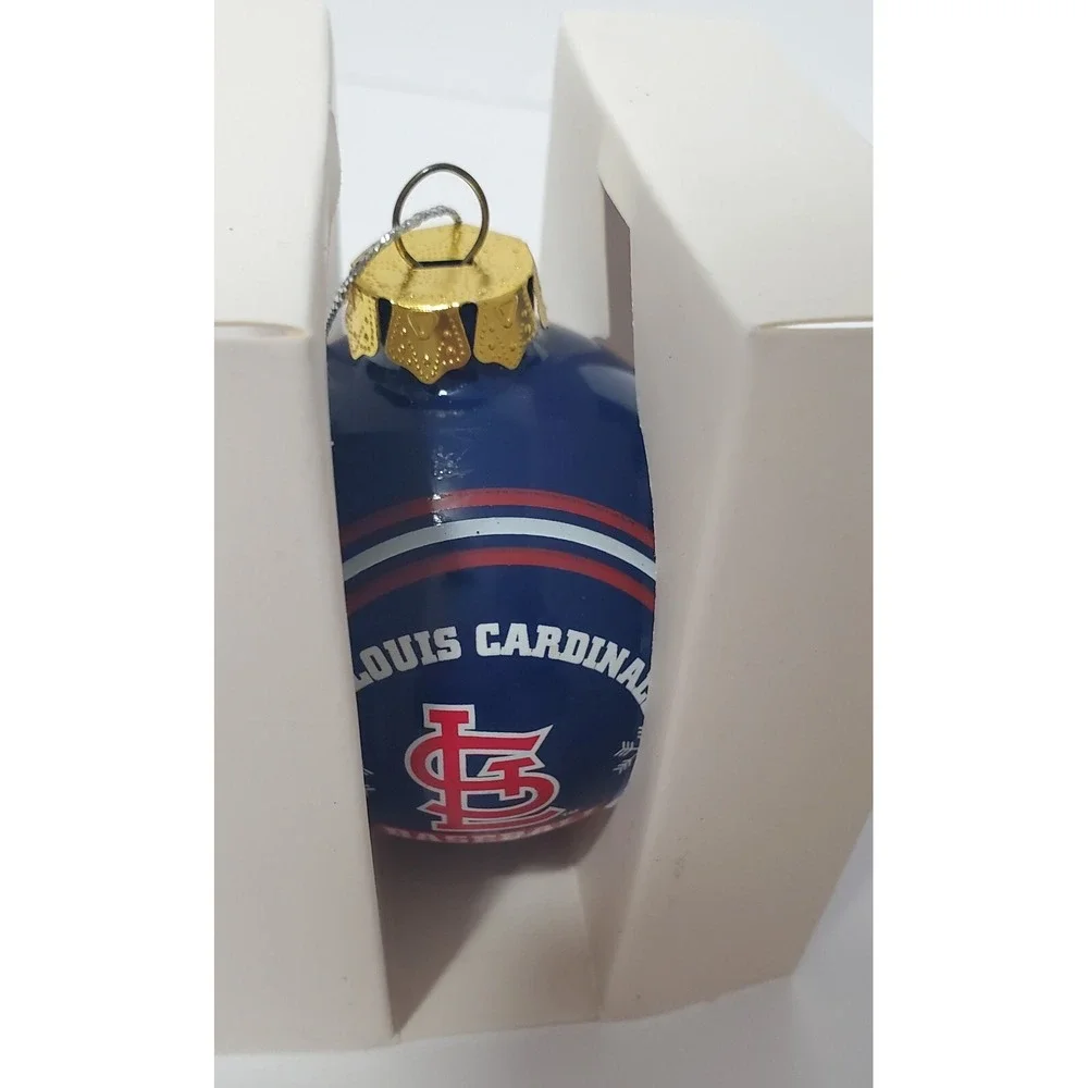 VINTAGE St Louis Cardinals Christmas Tree Hanging Ornament Baseball 2009 NOS‎